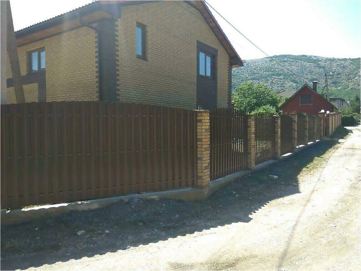 забор из штакетника 110м фото7 в Челябинске