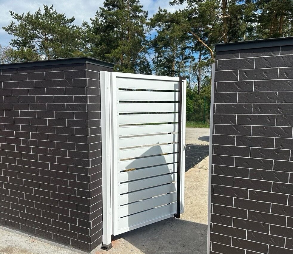 Калитка из металлопланкена RAL9003 Белый фото 4 в Челябинске