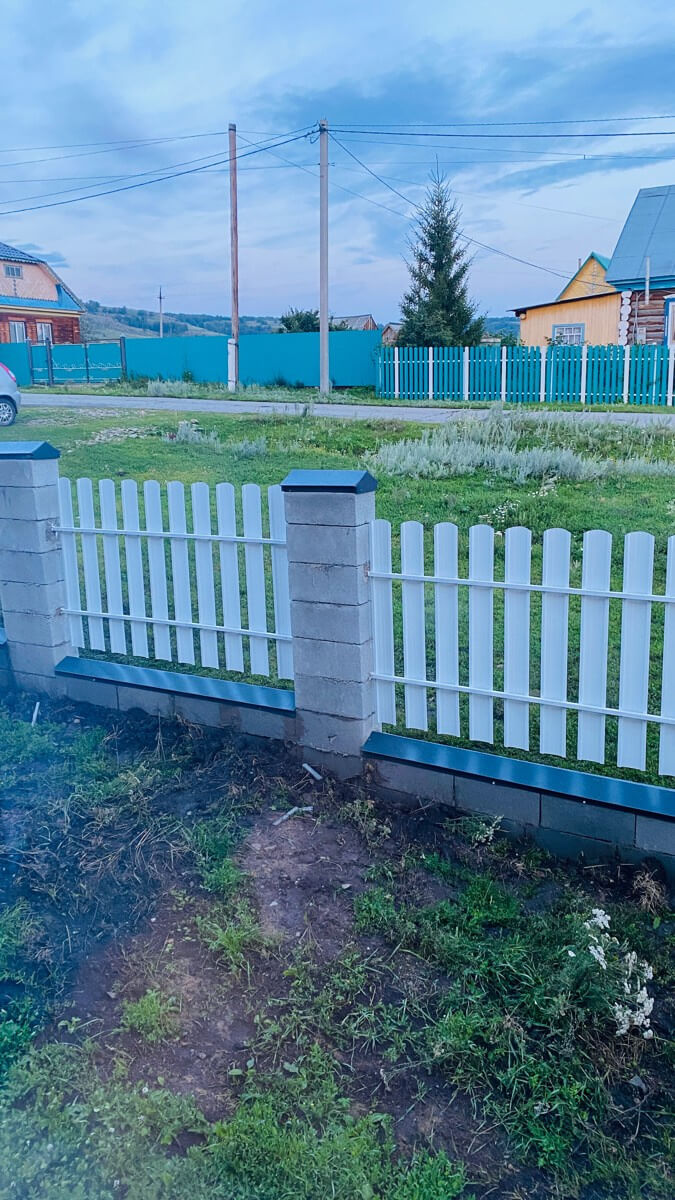 Забор из евроштакетника 16м RAL9003/9003 Белый двусторонний фото 6 в Челябинске