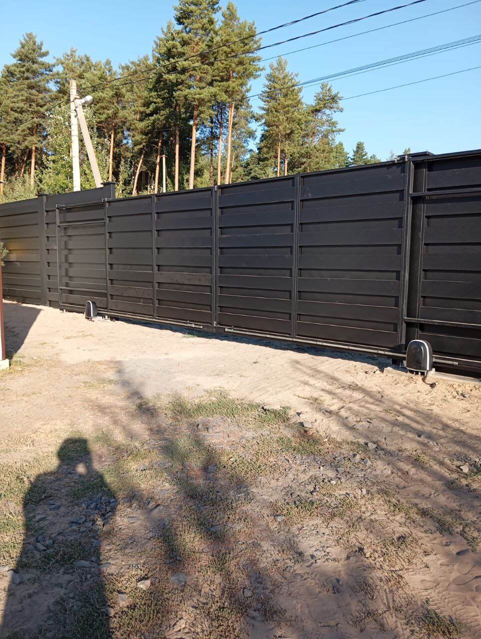 Забор-ранчо из металлопланкена 37м RAL9005 Черный МАТТЕ фото 1 в Челябинске