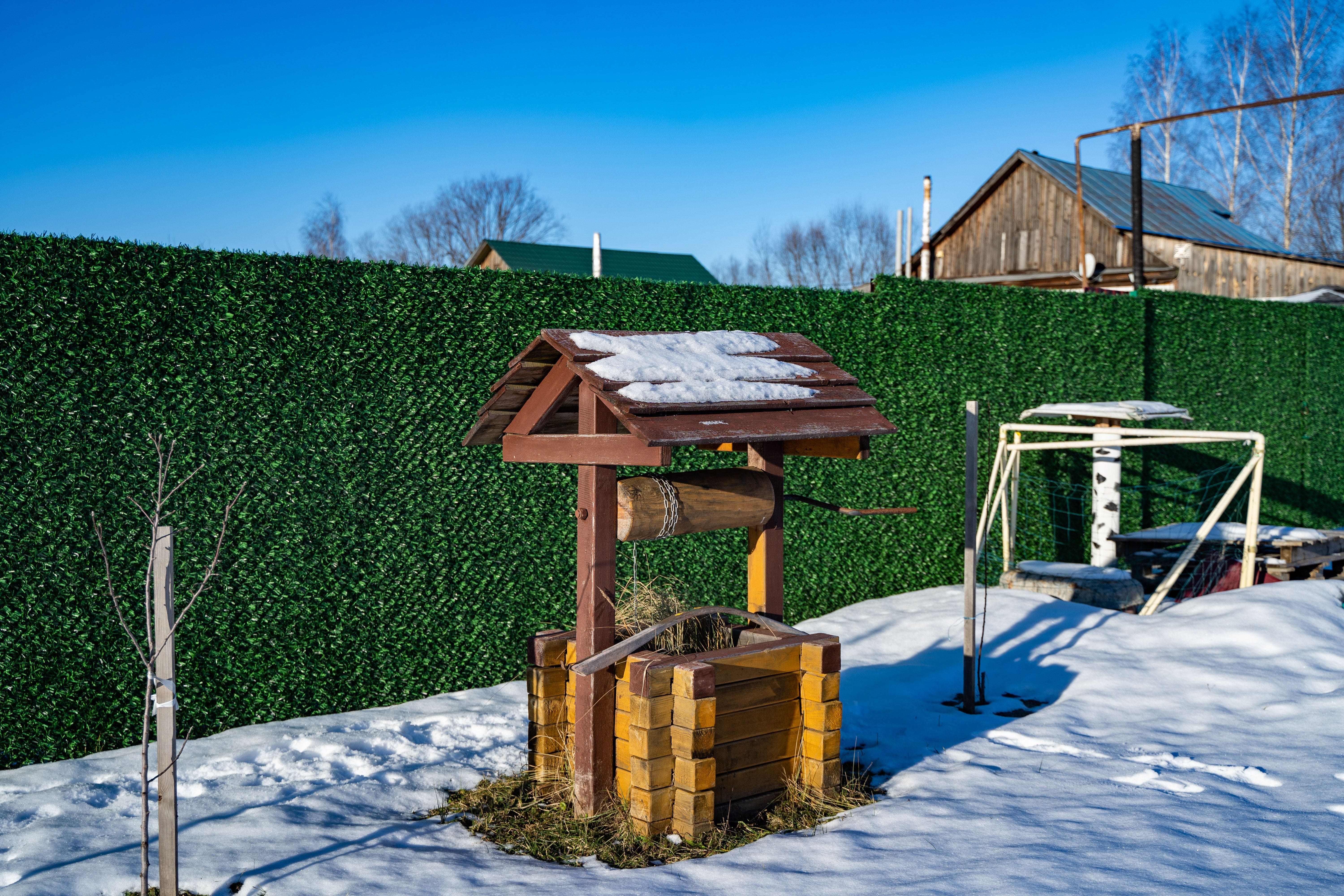 Вечнозеленый забор Grass Fence рулон 2м фото 7 в Челябинске