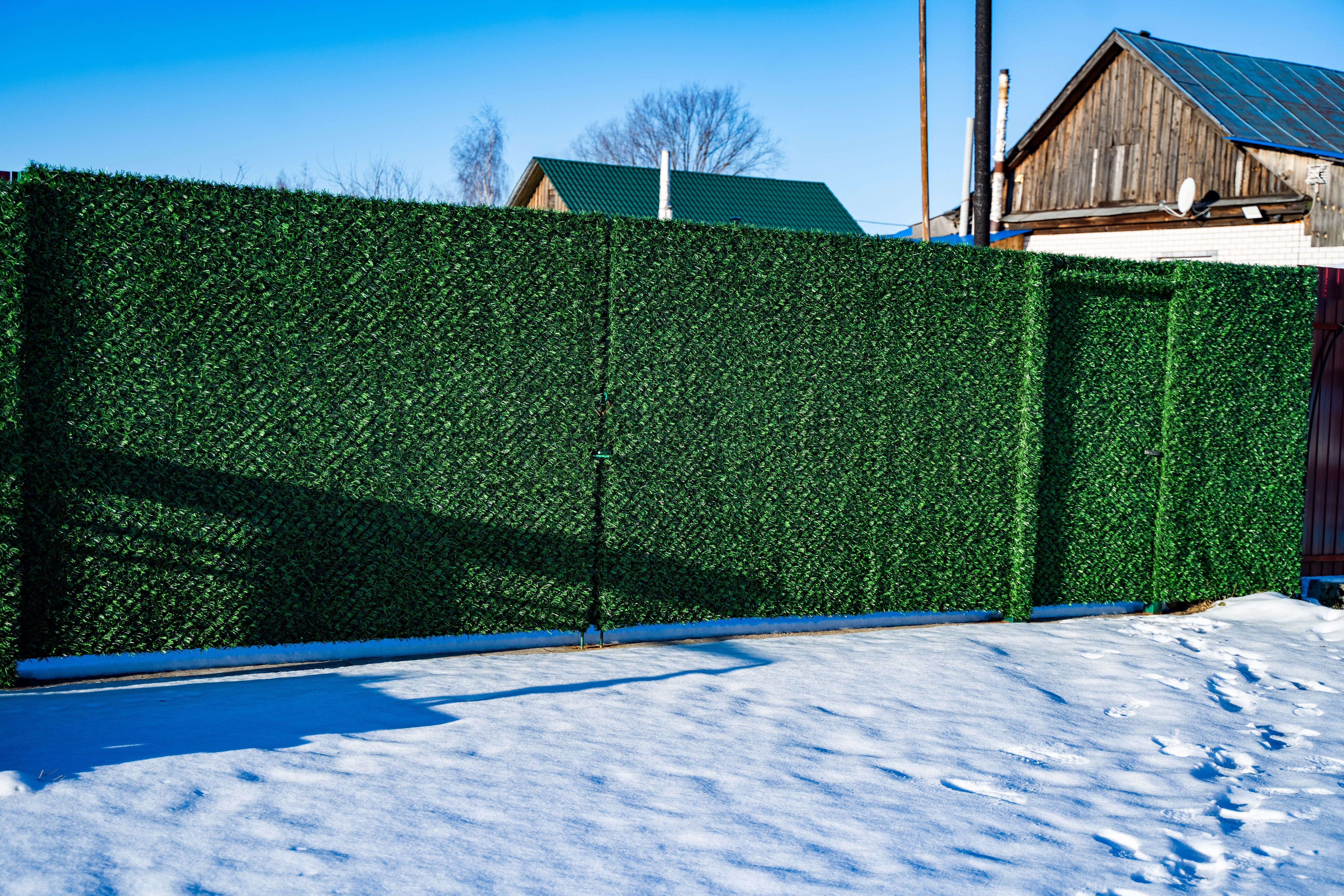 Вечнозеленый забор Grass Fence рулон 2м фото 4 в Челябинске