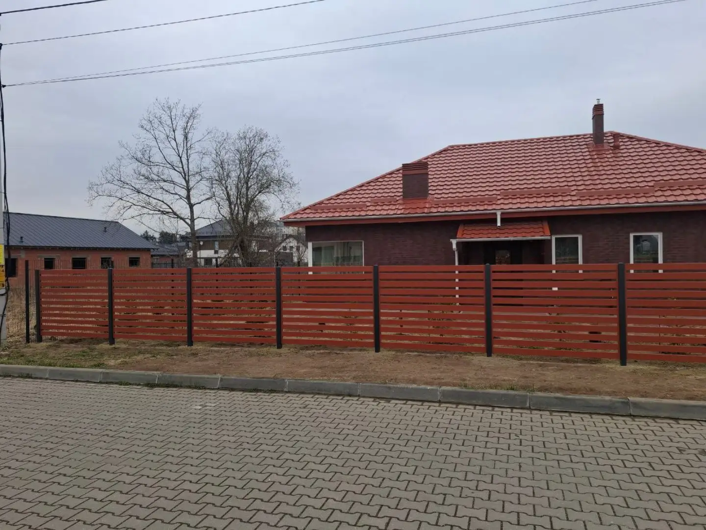 Забор-ранчо из металлопланкена 18м RAL8004 Терракотовый фото 3 в Челябинске