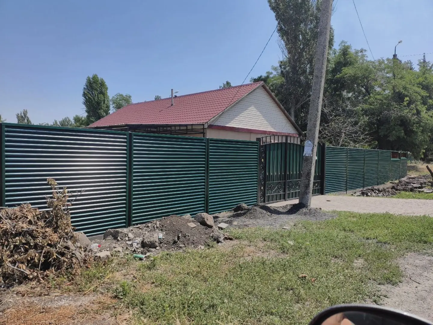 Забор-жалюзи из ламелей ЭКО-Z 24м RAL6005 Зеленый Мох фото 3 в Челябинске